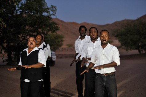 The Twyfelfontein choir burn up the stage with their performance during the regional heats in 2014. 